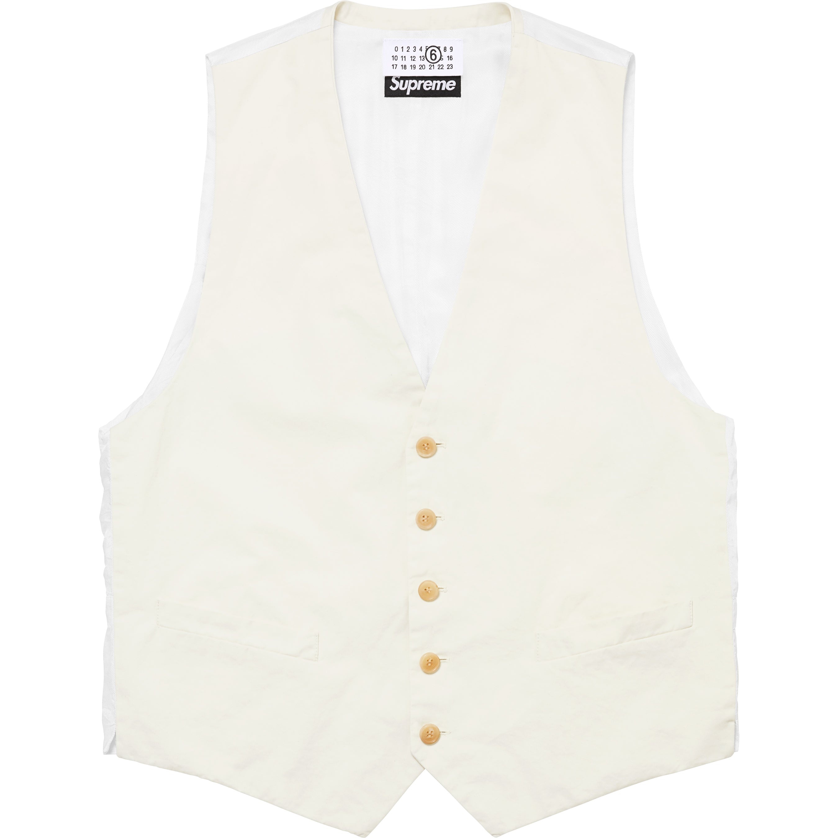 Supreme®/MM6 Maison Margiela Washed Cotton Suit Vest view 6